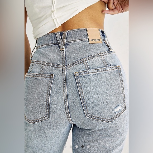 Free People / We The Free CRVY Straight Shooter Jeans Distressed Size 27 NWOT - Picture 5 of 12